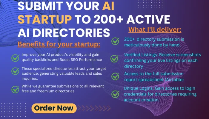 Submit your AI Startup to 200+ Active AI Directories